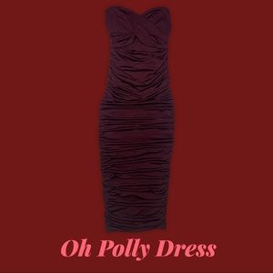 Oh Polly Long Shot Midi Dress